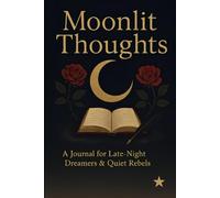 Moonlit Thoughts Aesthetic - Notebook 96 Lined Pages: Elegant Night-Inspired Cover for Writing, Reflections, Creative Ideas, and Quiet Moments