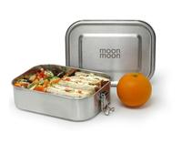 Moonmoon Lonchera de acero inoxidable (1,2 litros) | Caja Bento de metal a prueba de fugas con compartimentos | Ensalada y sándwich para adultos y niños | Sin BPA