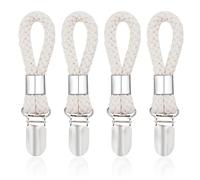 MoonSing Clips para Toallas, Ganchos para Colgar Toallas, Clips para Paños de Cocina Pinzas para Toallas de Té para Casas Armarios Balcón Baños Vacaciones Caravana, 4 Piezas