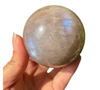 Moonstone Quartz Sphere Crystal Ball,Feng Shui Decoration Small Magic Balls Stones for,Home Decor,Gifts,50~55mm