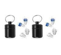 moonsun 4 pares de tapones para los oídos de concierto de alta fidelidad con Fitler, protección auditiva para DJ, discoteca, concierto, motocicletas