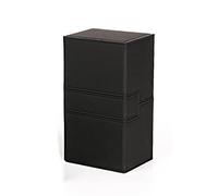 moonsun Ultra 200 + Cartas Caja de Baraja de PU de Juegos de Mesa para Cartas para Magicalalal The Cards MGT / / Gathering Games, Negro