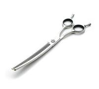 Moontay Professional 7.0" Dog Grooming Chunkers Scissors, Upward Curved Pets Grooming Thinning/Blending Shears - Japan 440C Stainless Steel for Pet Groomers or Family DIY Use
