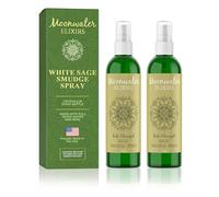 Moonwater - Spray de salvia blanca para manchas - Spray de salvia para limpiar la energía negativa, spray de salvia para limpieza de manchas para energía negativa de la casa con aceite de salvia y