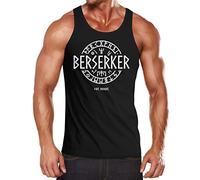 MoonWorks® Berserker - Camiseta de tirantes para hombre, diseño de runas vikingas Viking negro. L