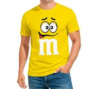 MoonWorks® Camiseta de carnaval M para hombre, diseño de grupo, 3 amarillos., XL