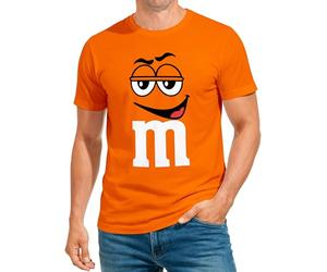 MoonWorks® Camiseta de carnaval M para hombre, diseño de grupo, 4 naranja., L