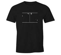 MoonWorks Pong Atari - Camiseta para hombre Atari negro. XL