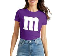 MoonWorks Slim Fit - Camiseta para mujer, disfraz de grupo, talla M, diseño con texto en alemán, Mm Púrpura, XS