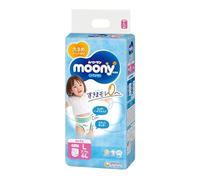 Moony, Pañales japoneses niña 9-14 KG (talla L)