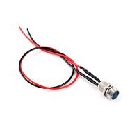 Moonyeu LED Luz Indicador, 4 unids 12v 8mm LED Panel Piloto Dash Advertencia Luz Indicadora Lámpara Luces del Indicador Direccional para Coche Van Camión Barco (Azul)