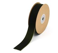 MoonyLI Cinta de terciopelo de 2,5 cm, cinta de terciopelo de una sola cara, cinta de terciopelo de Navidad, cinta tejida de Navidad, boda, manualidades, decoración, 5 yardas