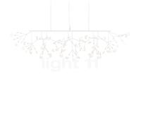 Moooi Heracleum lineal, lámpara de suspensión LED, blanco - longitud del cable 400 cm