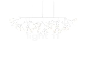 Moooi Heracleum lineal, lámpara de suspensión LED, blanco - longitud del cable 400 cm