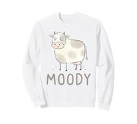 Moooody Cute Moody Lácteos Agricultor de Vacas Sudadera