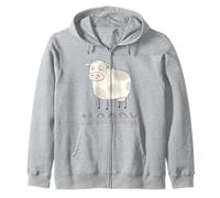Moooody Cute Moody Lácteos Agricultor de Vacas Sudadera con Capucha