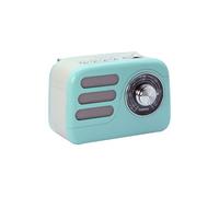 Mooov 477240 - Radio Vintage Bluetooth 5.4 con Batería Recargable, Radio FM/Am/SW Portátil Retro, Altavoz Inalámbrico Compacto, USB y microSD, 6h Autonomía - Turquesa