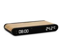 Mooov 477349 Despertador Efecto Madera con Cargador por Inducción de 15W