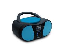 Mooov 477412 - Reproductor de CD portátil, Lector CD Audio CD-R/CD-RW, Radio FM, Puerto USB para MP3, Sonido estéreo de 4W, asa ergonómica, Funciones Sleep e ID3, sportman
