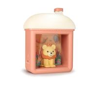 mooov 477514 - Luz bebé nocturna, luz nocturna infantil interactiva, 3 modos de iluminación, lámpara bebé noche, recargable, luz quitamiedos niños, silicona suave, figura león 3D extraíble