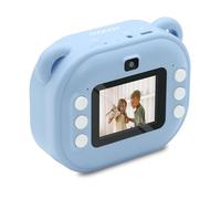 Mooov 477522 - Camara Fotos Infantil instantanea, 2,4’‘ Full HD/HD, cámara Fotos Infantil para niños y niñas, 18 Efectos/Marcos, 5 Juegos, 2 Rollos de Papel fotográfico de impresión, Azul