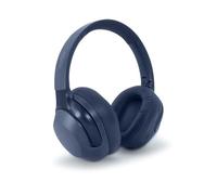 mooov 618322 - Auriculares Inalámbricos ANC con Cancelación Activa de Ruido, Diadema Bluetooth 6.0, Plástico 100% Reciclado, Micrófono Integrado, Audio Espacial, hasta 30 h, Plegables, Azul