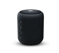 mooov 618402 - Mini Altavoz Bluetooth 5.0, 5W, 15 Horas de reproducción, Sonido 360grados, función TWS, IP54 splashproof, Bass Power, Entrada microSD, Negro