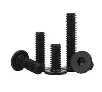 MOOPW Acero inoxidable 304 Hexagonal interno Cabeza plana Pernos Extra fino De bajo perfil Ordenador Tornillos para máquinas M5 x 30mm 20 Pcs