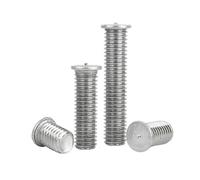 MOOPW Acero inoxidable 304 Pernos de soldadura Resistencia Inserto Pernos para soldadura por puntos Proyección Sujetadores M5 x 30mm 20 Pcs