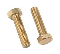 MOOPW Latón Pernos hexagonales - Tornillos hexagonales Allen Tornillo Cabeza hexagonal Métrico Enhebrar Pernos de máquina Ferretería Clavo herramientas M8 M10 M12