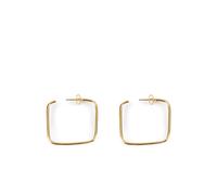 Shabama Moore Cuadrados Pendientes #Oro Brillo