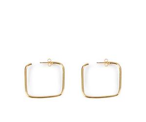MOORE CUADRADOS pendientes #oro brillo