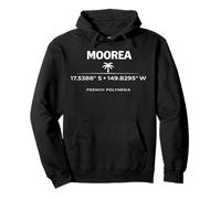 Moorea Polinesia Francesa Coordina Diseño de la Isla Sudadera con Capucha
