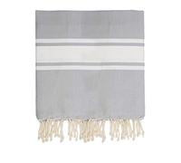 MOORISH IDOL - Fouta - Raya clásica (200 x 200 cm), Color Gris