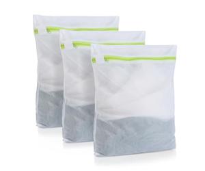 Moorle Bolsa de lavandería - Juego de 3 bolsas de 40 x 50 cm para lavadora