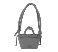 MOOS CÁPSULA ACOLCHADO GREY - Bolso Acolchado, Bolso de Mujer, Shopping Bag, Cómodo y Versátil, Calidad y Resistencia, 16x10x16 cm