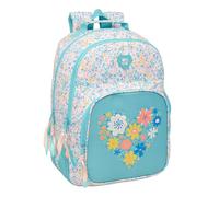 MOOS FIORI - Mochila Doble Adaptable Carro, Tejido Reciclable, Ideal para Niños de Diferentes Edades, Cómoda y Versátil, Calidad y Resistencia, 32x15x42 cm