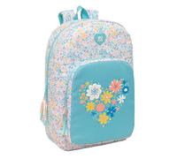 Mochila Escolar MOOS Fiori, Grande 46 cm. Adaptable