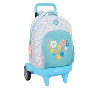 Mochila Escolar MOOS Fiori, Grande 45 cm. Con Carro Compact
