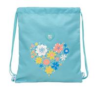 MOOS FIORI - Mochila Saco Plano Grande, Mochila, Ideal para Niños de Diferentes Edades, Tejido Reciclable, Cómoda y Versátil, Calidad y Resistencia, 35x40 cm