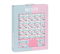 MOOS FLORES - Set de Regalo, Estuche Regalo, Pack de 3, Set de Papelería, Especial Regalo, 28x6x35 cm, Color Multicolor