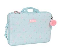 MOOS Moos-M461, Funda para Portátil de hasta 15.6", Mochila, Ideal para Niños de Diferentes Edades, Cómoda y Versátil, Calidad y Resistencia, 34x18x15, Color Azul Turquesa, Estándar (SAFTA 612318461)
