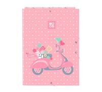 MOOS PASSION - Carpeta Folio con 3 Solapas, Ideal para Niños de Diferentes Edades, Cómoda y Versátil, Calidad y Resistencia, 26x36.5 cm