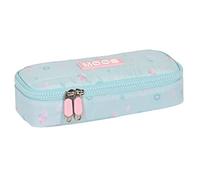 MOOS - Portatodo Infantil, Estuche Infantil, Estuche Niño, Ideal para Niños en Edad Escolar, Cómodo y Versátil, Calidad y Resistencia, 22x8x5 cm, Color Azul Turquesa