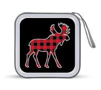 Moose Buffalo - Funda protectora para CD con capacidad para 40 discos de DVD, bolsa organizadora de almacenamiento para coche, hogar, viajes