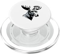 Moose con Gafas de Sol Divertidas - Cazador de Caza de Alaska Canadá PopSockets PopGrip para MagSafe