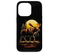 Moose Gráfico y Bosque, Vida Silvestre, Alce Carcasa para iPhone 13 Pro