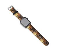 Moose in The River - Correa de reloj compatible con Apple Watch, correas de silicona de repuesto, 38mm/40mm, Silicona, Sin piedra preciosa
