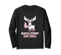 Moose Lover Jarabe de Arce y frío Canadiense Manga Larga