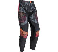 Moose Racing Sahara 2022 Pantalones de motocross, negro-gris, tamaño 28 para Hombres